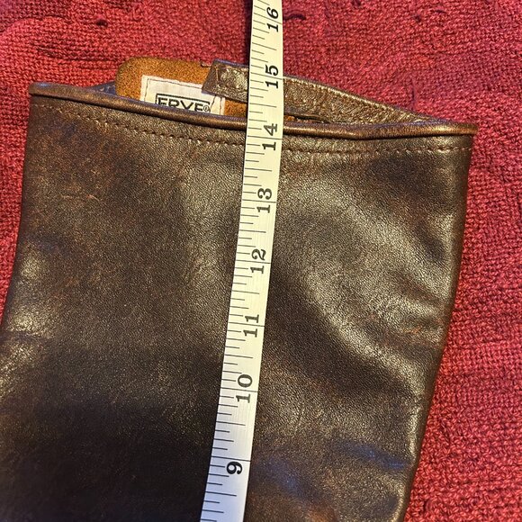 Frye Vintage Tall double-buckle pull-on boots, Dark Brown, size 7 - Picture 12 of 14